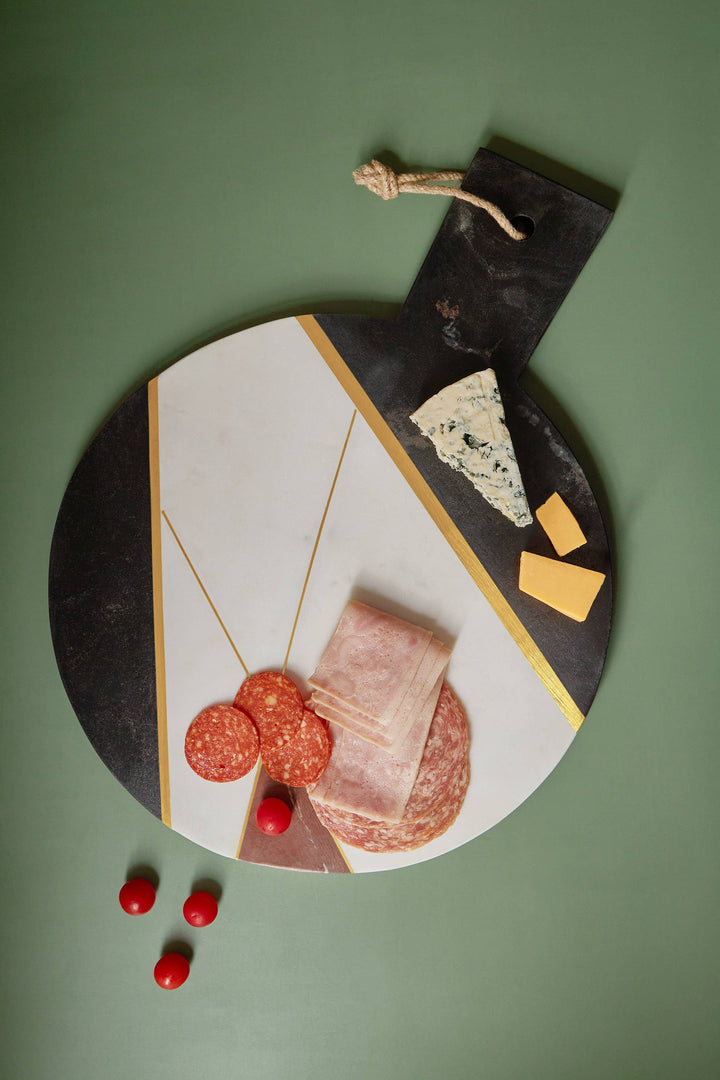 Sardinia Marble &amp; Gold Cheese Board, Large