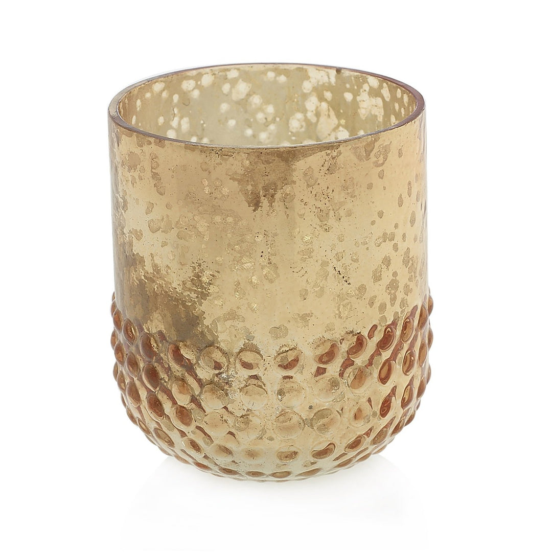 Mercury Glass Votive Holder, Champagne Gold