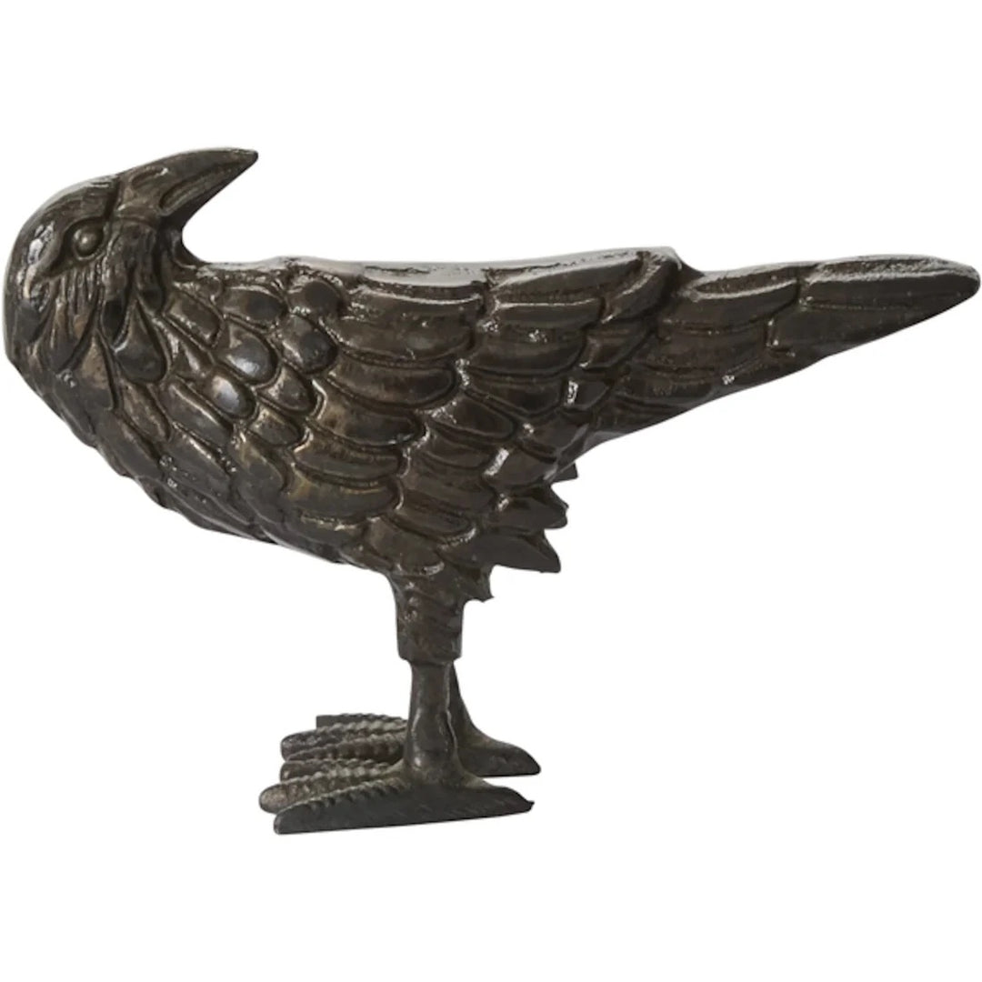 Black Raven Cast Metal Nevermore Figurine, Small