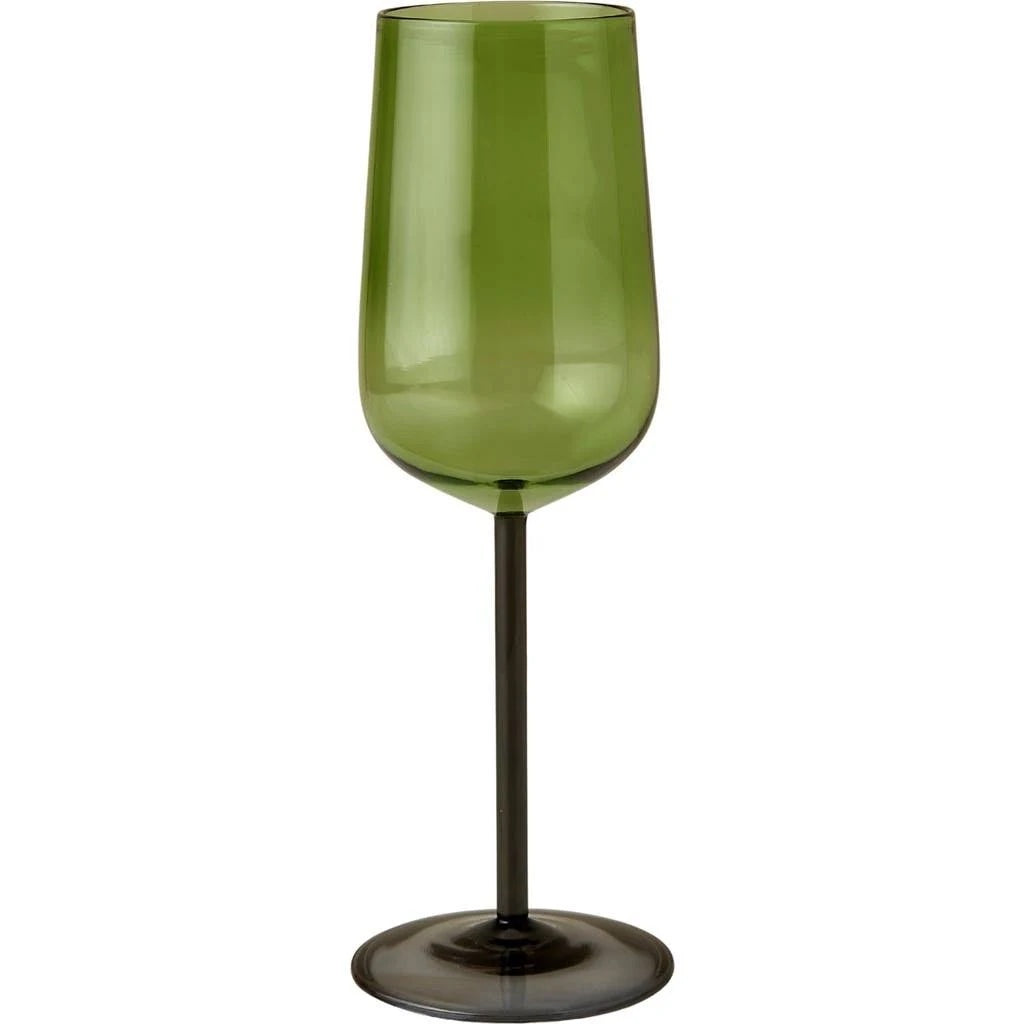 Green Handmade "Niko" Wine Glass