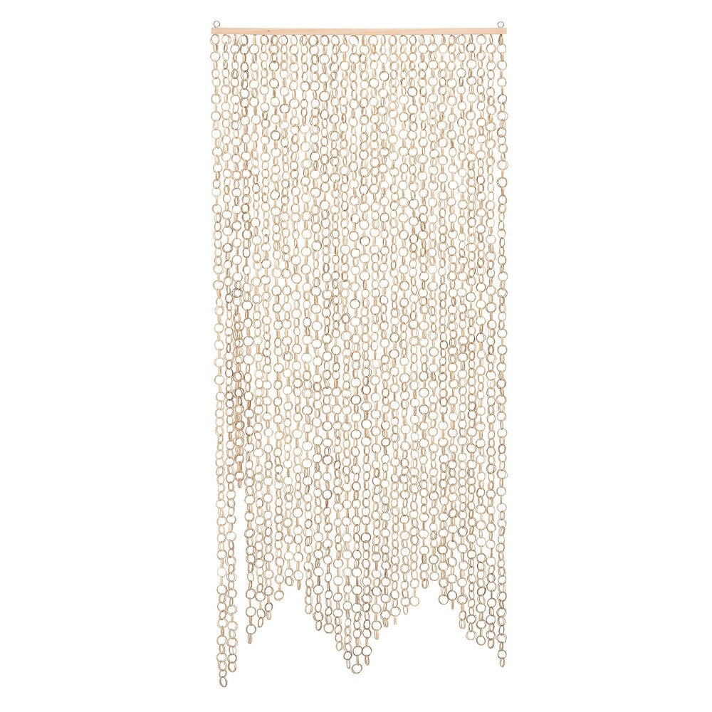 Bamboo Link Curtain, Screen, Room Divider / Natural