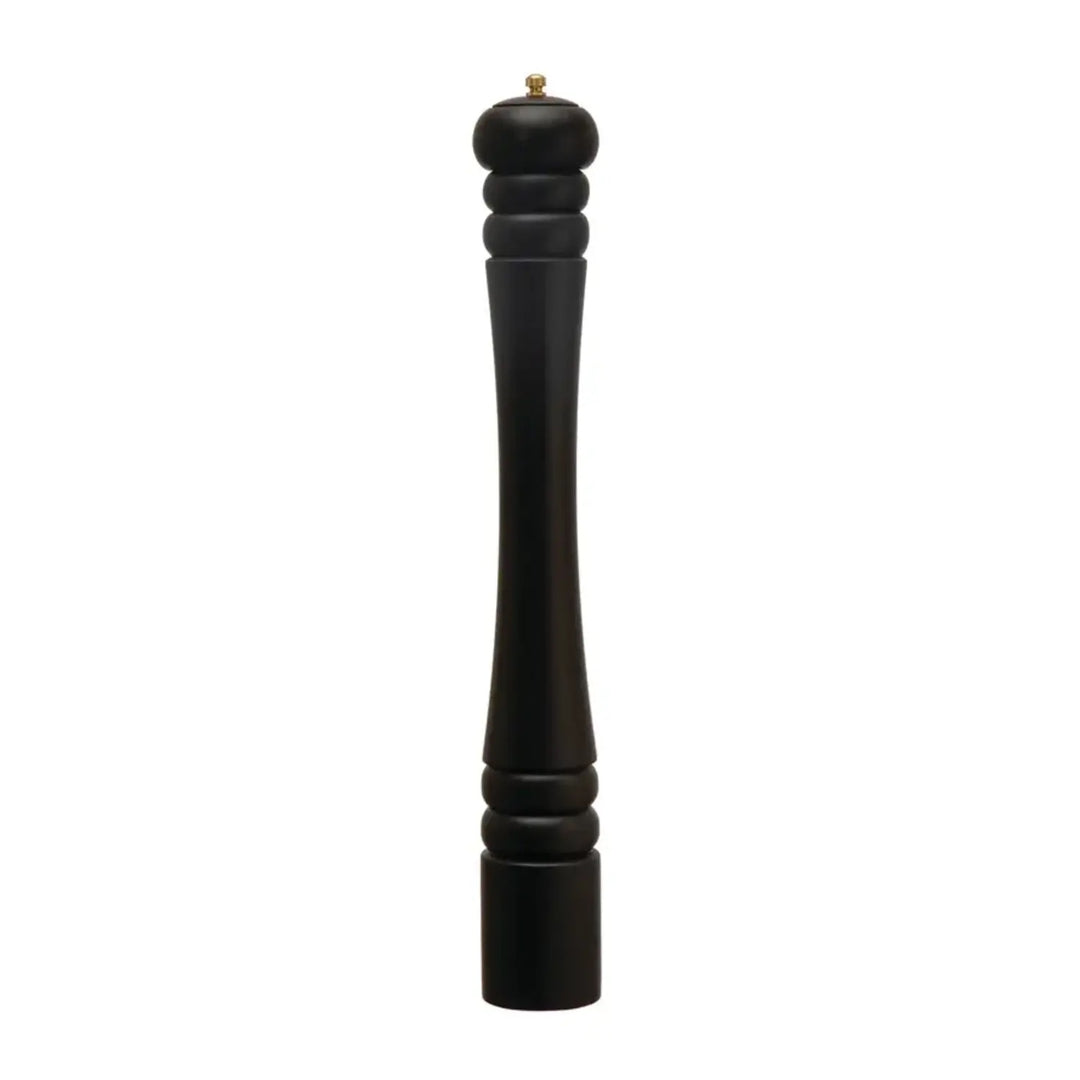 Rubberwood Salt and Pepper Mill Black
