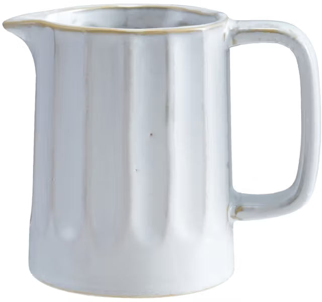 Stoneware Pitcher White Glaze