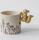 Squirrel Flower Pot Decoration