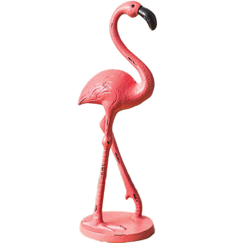 Cast Iron Flamingo Statue