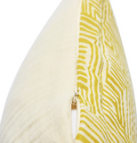 Cotton Pillow with Kuba Cloth Pattern