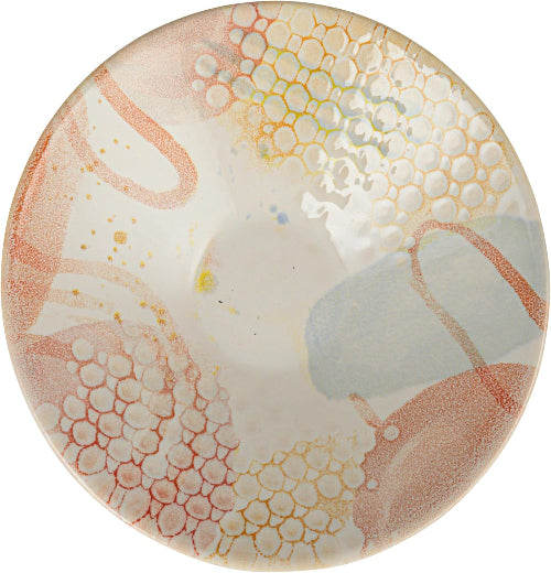Stoneware Bowl w/ Abstract Design