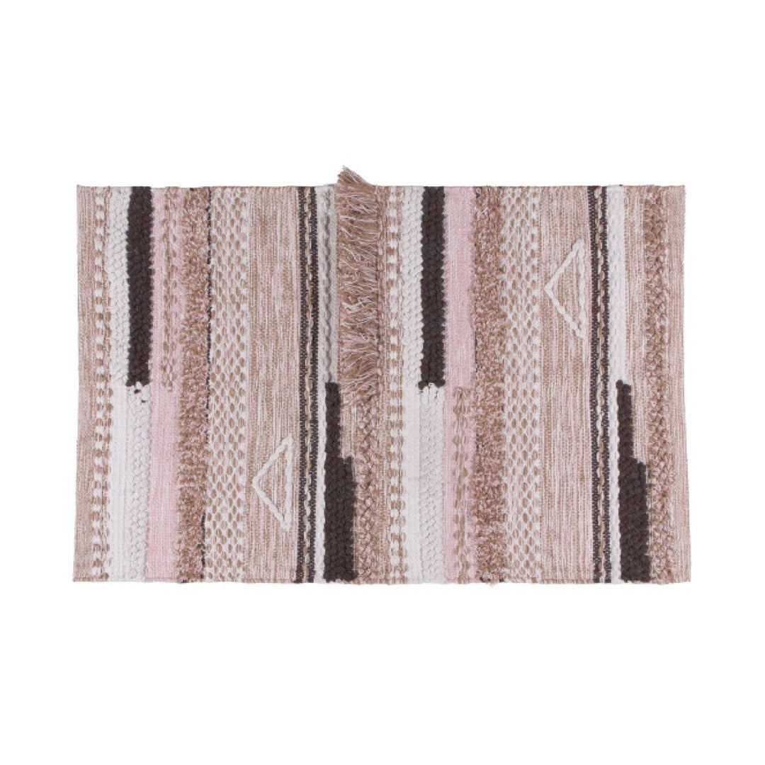Boho Chindi Rug, Pink Siesta