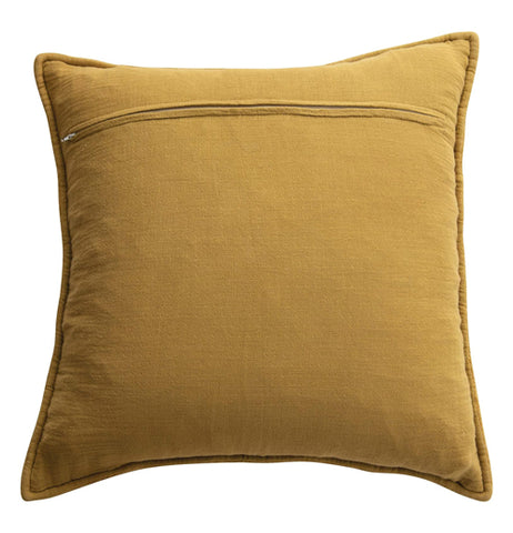 Cotton Pillow, Mustard
