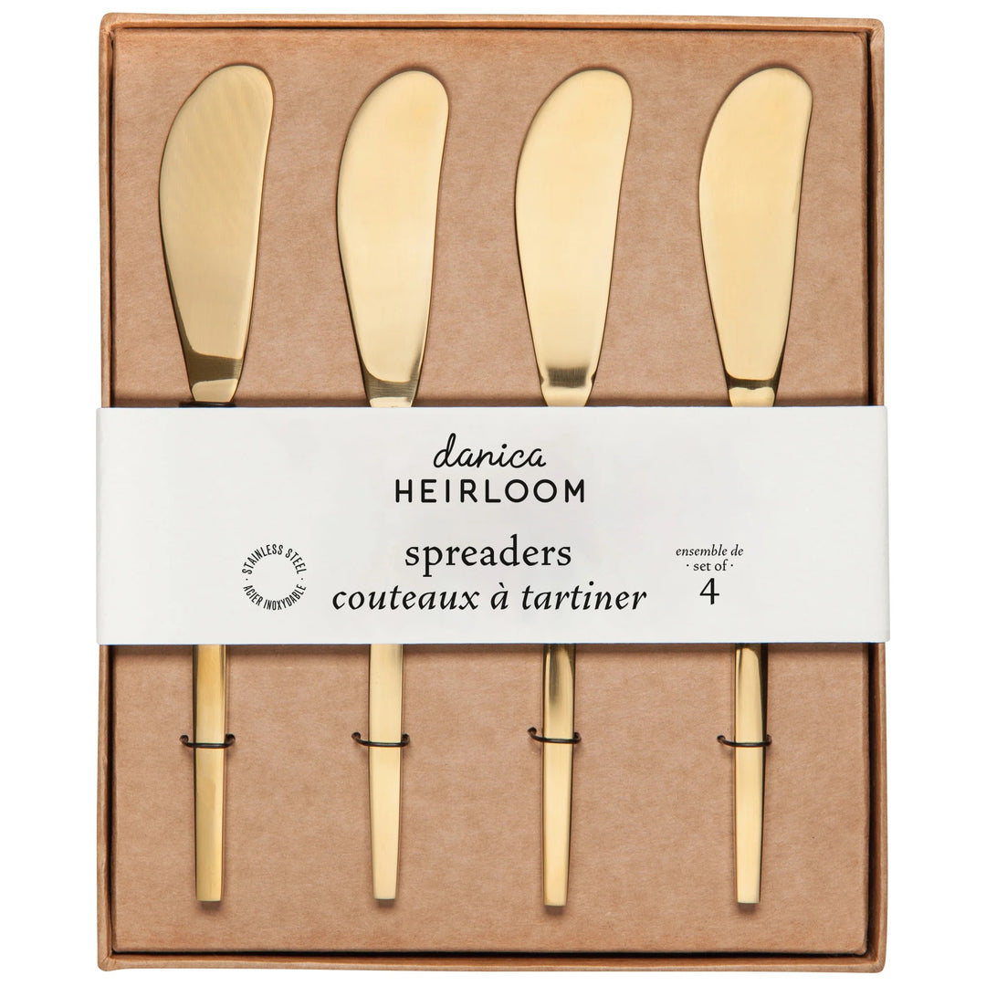 Gold Spreaders, Set of 4