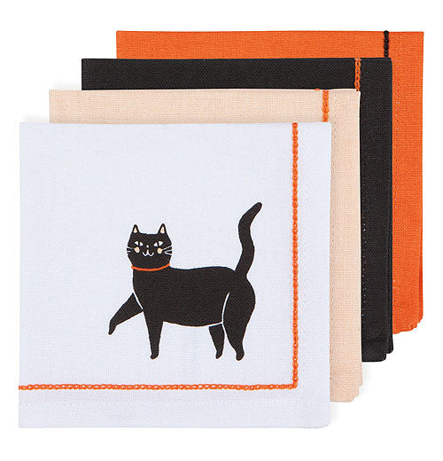 HALLOWEEN Boo Crew Cocktail Napkins Set of 4