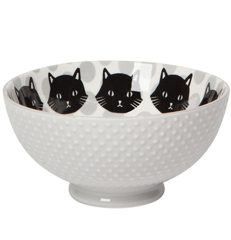 Medium Feline Fine Stamped Bowl