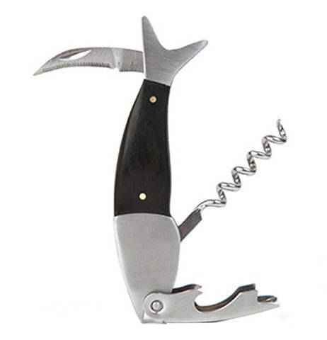 Dark Wood Fish Corkscrew