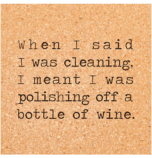 Polishing Wine Cork Coaster
