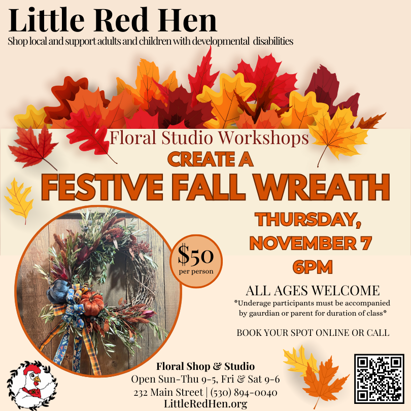 Floral Shop &amp; Studio: Festive Fall Wreath Workshop