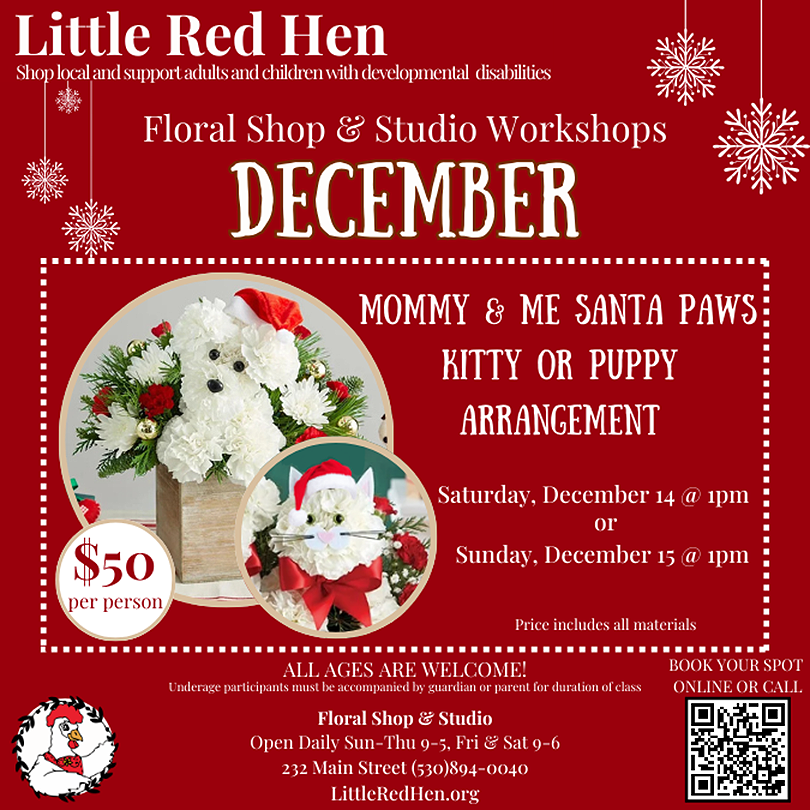 Mommy &amp; Me Santa Paws Puppy &amp; Kitty Arrangements
