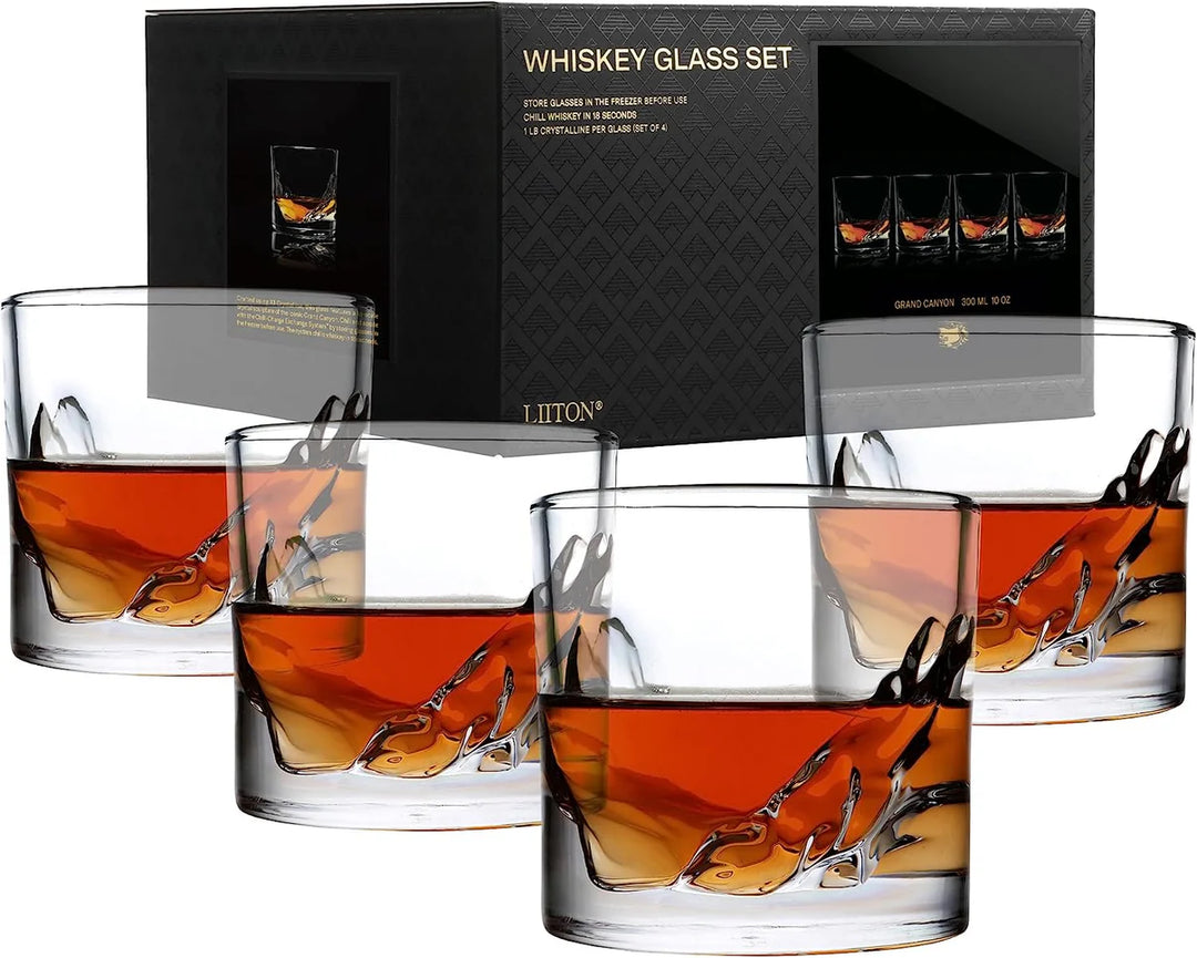 Grand Canyon Whiskey Glasses, set of 4