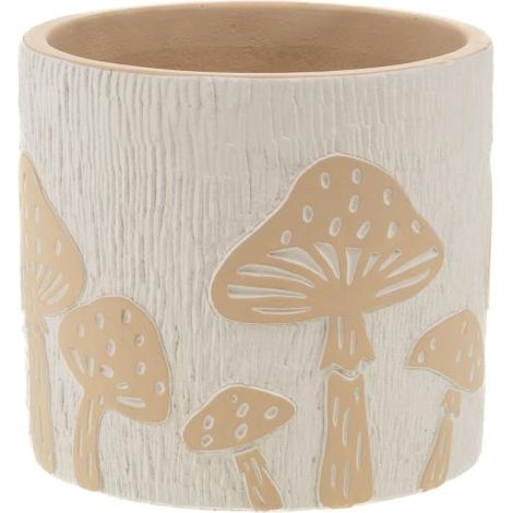 Etched Mushroom Cache Pot \ Planter