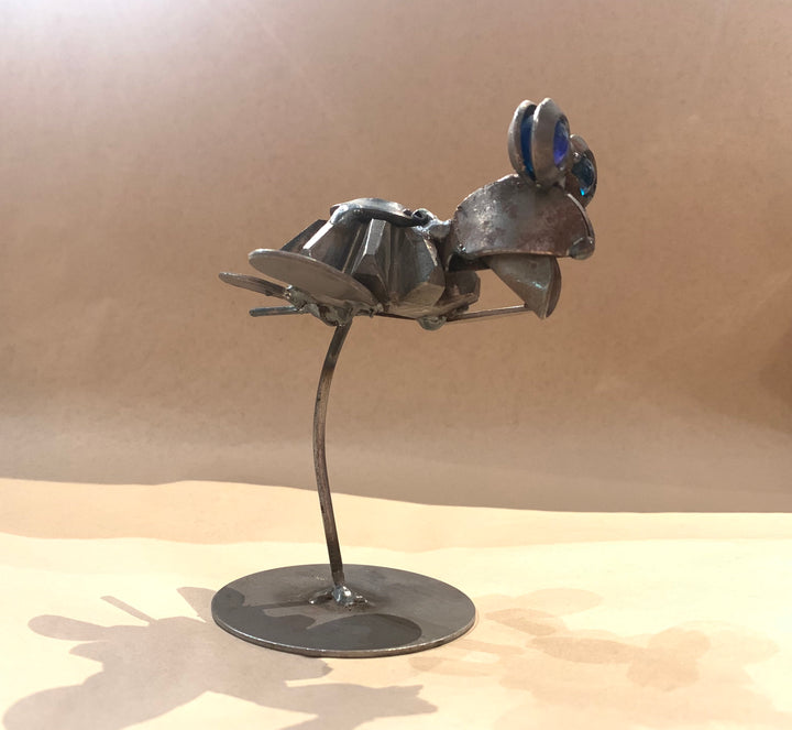 "Swimming Sea Turtle" Recycled Metal Art Sculpture