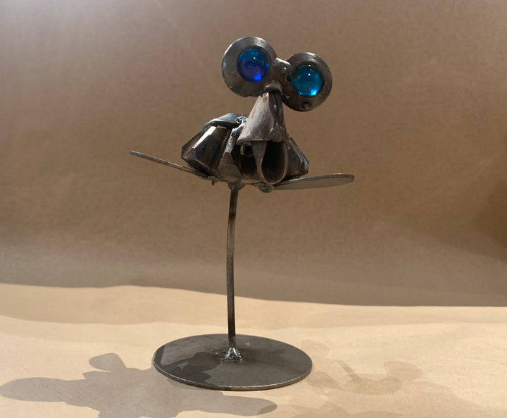"Swimming Sea Turtle" Recycled Metal Art Sculpture
