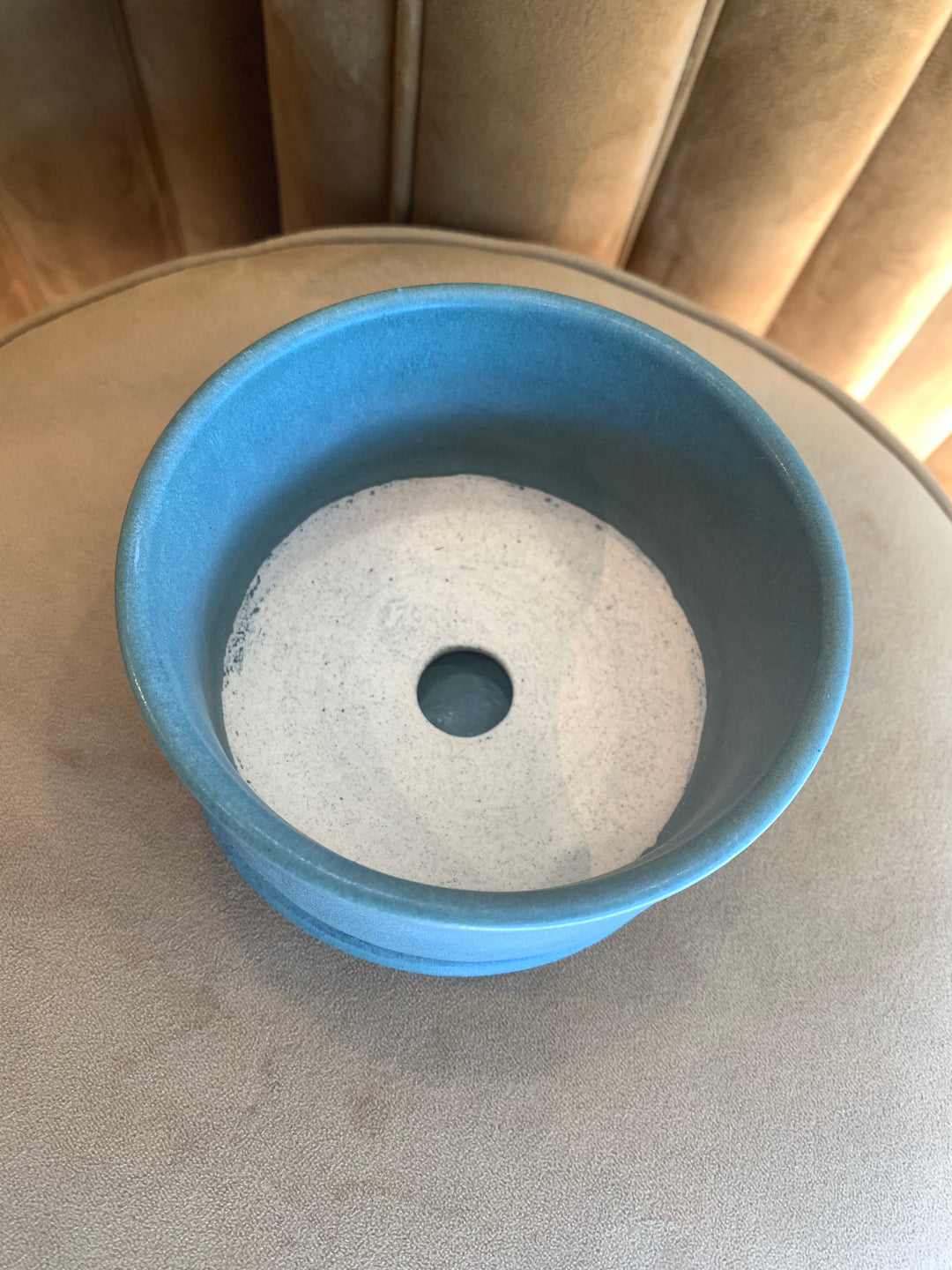 Handmade Wheel Thrown Hand Painted Planter 4.5"
