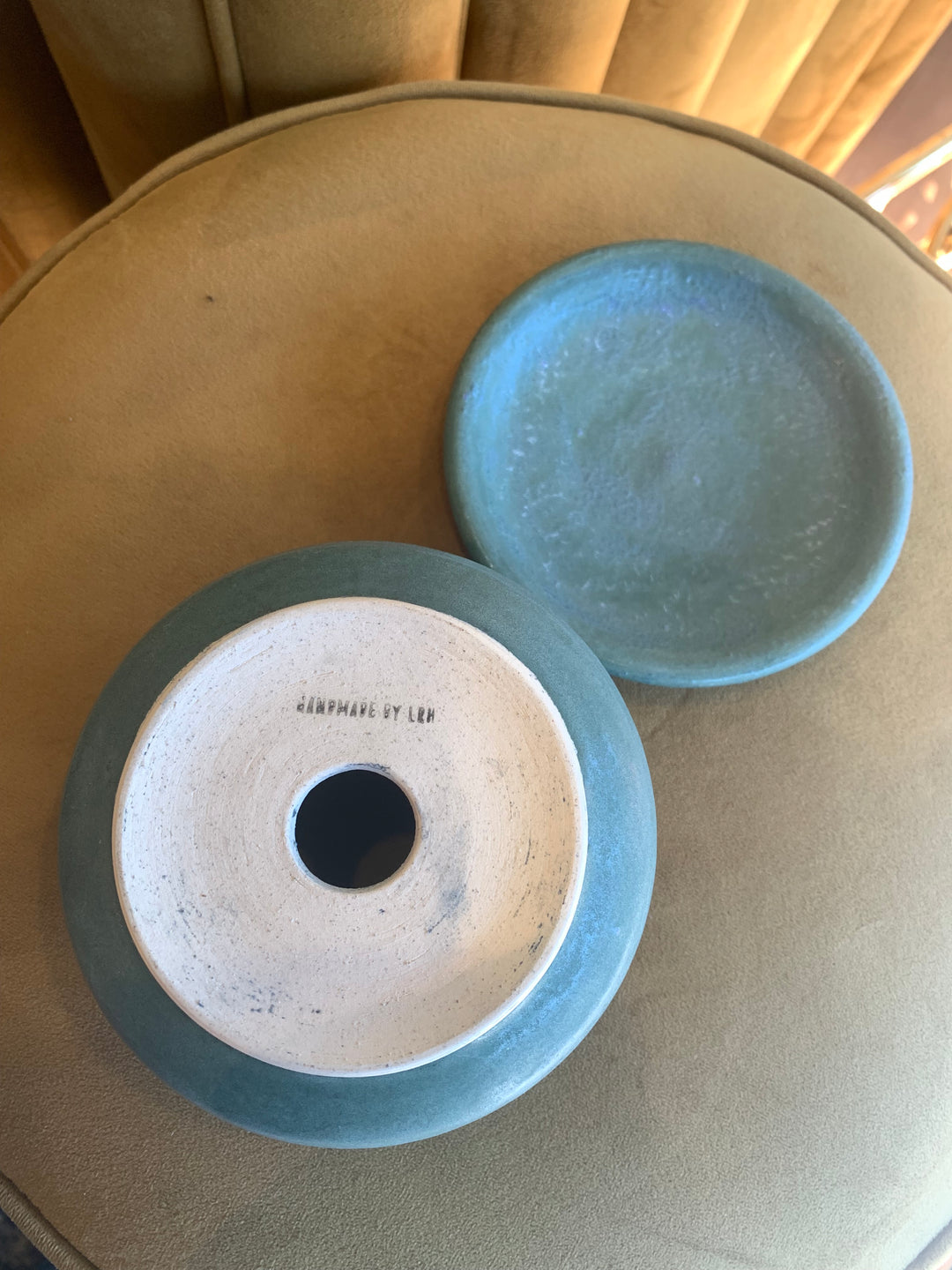Handmade Wheel Thrown Hand Painted Planter 4.5"