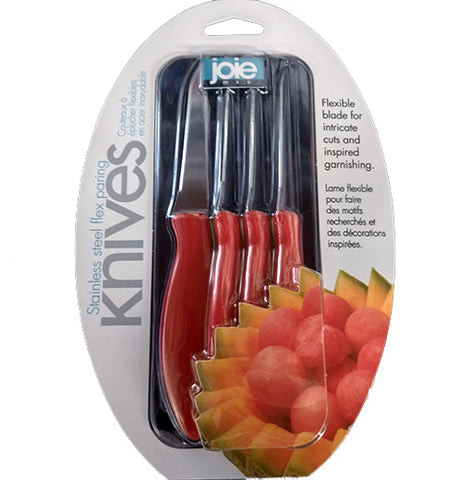 Set of 4 Flex Paring Knives