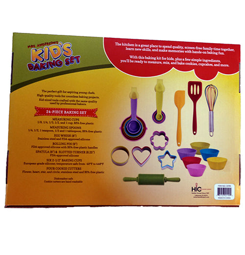 24 Piece Kids Baking Set
