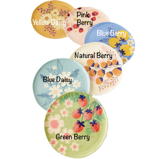 Berries &amp; Florals 11" Melamine Plate