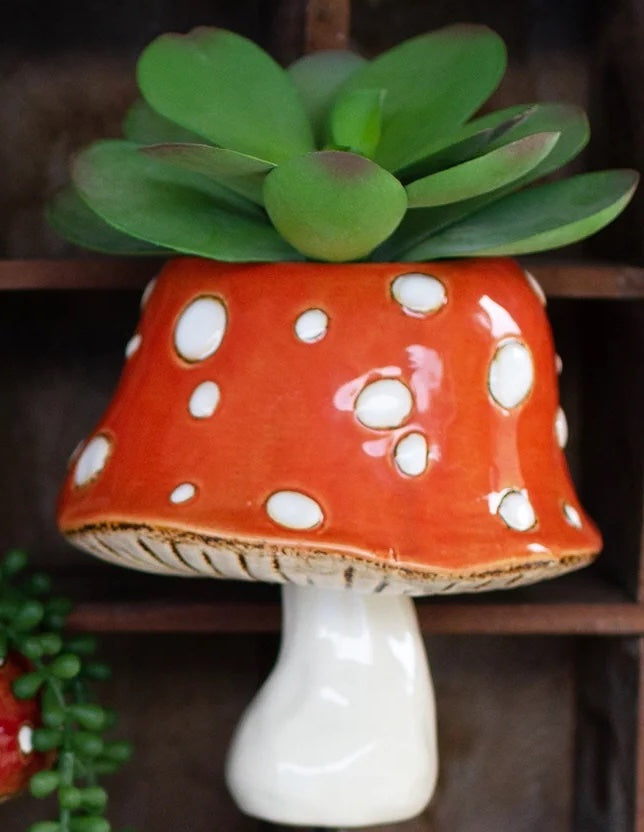 Toadstool Wall Pocket Planter