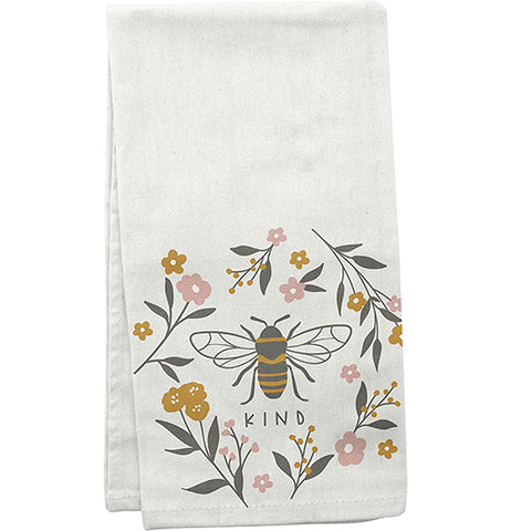 Bee Flora Tea Towel