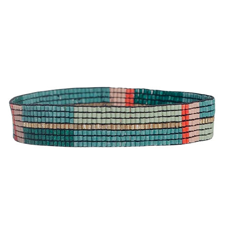 Alex Color Block Beaded Stretch Bracelet