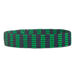 Two Tone Vertical Stripe Beaded Stretch Bracelet