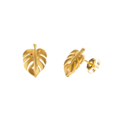Monstera Studs