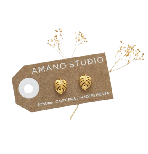 Monstera Studs