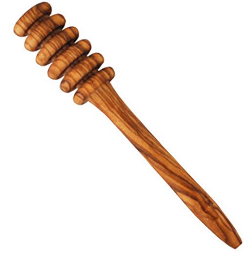 Naturally Med Olive Wood Honey Dipper - Thumbnail 3