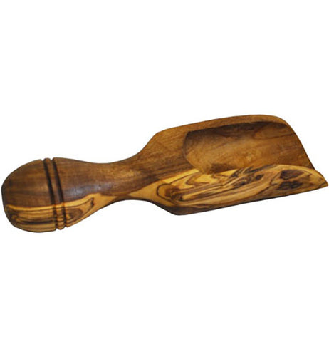 Olive Wood Large Salt Scoop