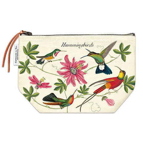 Hummingbirds Vintage Pouch