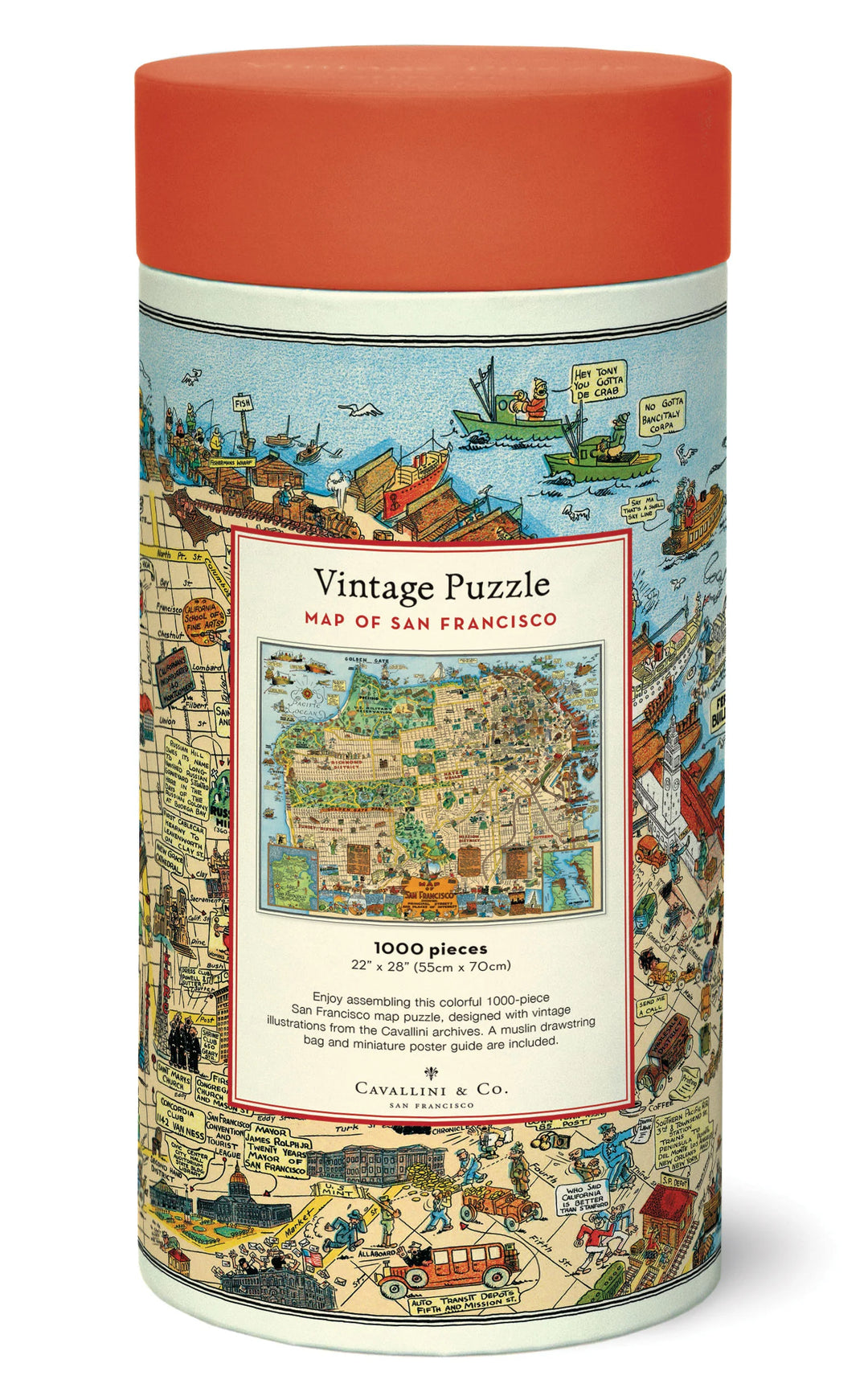 Map of San Francisco 1,000 Piece Puzzle