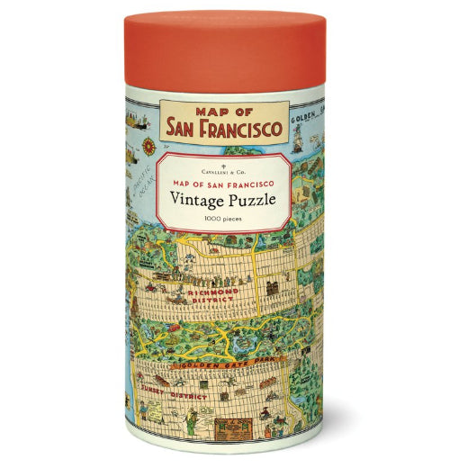 Map of San Francisco 1,000 Piece Puzzle