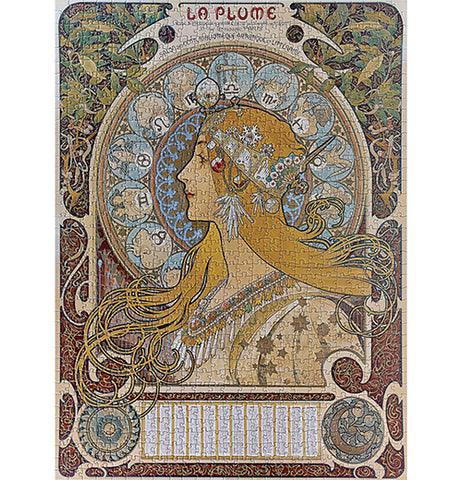 Alphonse Mucha: Zodiac 1000 Piece Puzzle