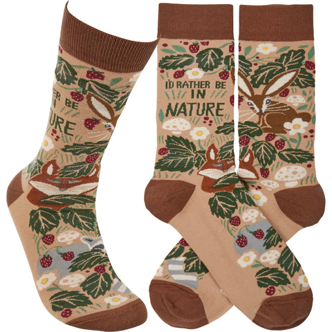 Rather Be In Nature Socks
