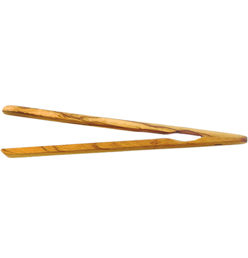 Olive Wood Toast Tongs