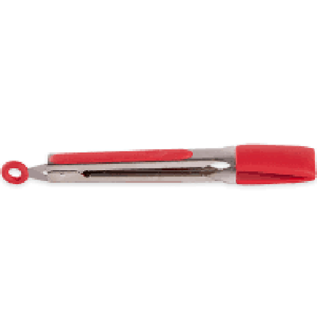 Endurance Square Tip Silicone Tongs Red 9