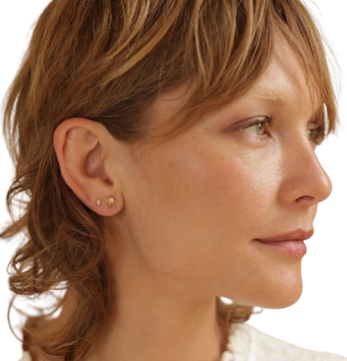 Rays of Light Stud Earrings: Turquoise