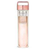 Dylan Rose Gold Glass Infuser Travel Mug