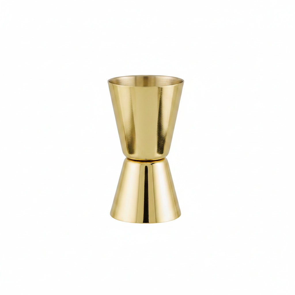 Goldtone Stainless Steel 1oz &amp; 2oz Cocktail Jigger