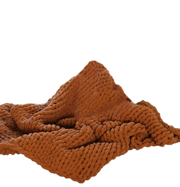 Chunky Knit Large Throw Blanket