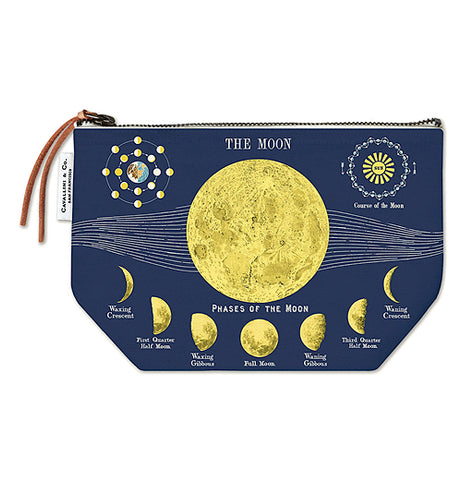 Moon Chart Vintage Pouch
