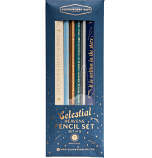 Pencil Set, "Celestial Heavens"